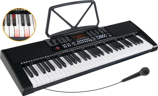 Qiilu Clavier numérique portable 61 touches orgue électronique portable Qiilu Clavier numérique portable 61 touches orgue électronique portable
