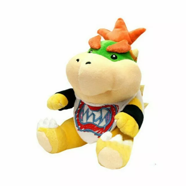BOWSER KOOPA JR. Super Mario Bros Plush Soft Toy Stuffed Animal Doll Teddy 7" UK