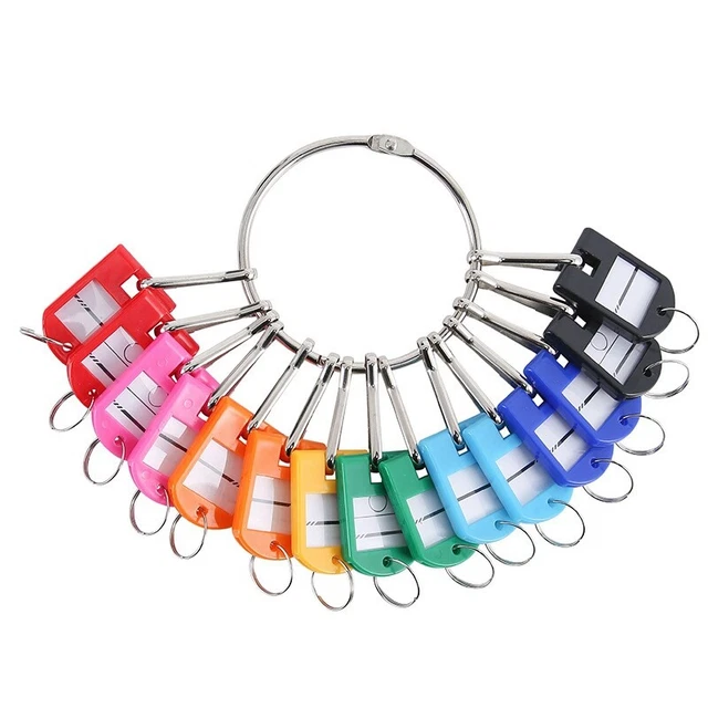 Organizzatore chiavi portatile in metallo con 20 ganci a molla ed etichette chiavi con e LabeW4C5