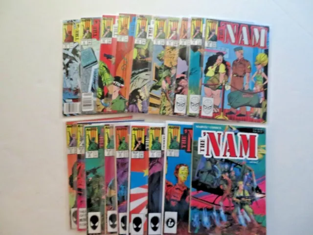 The Nam Lot #7 to #17, #20 to #27, VOL  #2 Vintage Marvel Comics Vietnam War