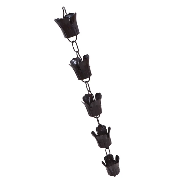 Set di 3 vasi da fiori grandi da 21,1 cm, con catena con foro di drenaggio, per decorare la casa e il giardino (beige