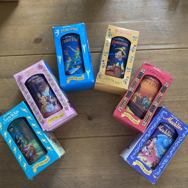 BURGER KING 1995 Walt Disney Classic Collector Series 6 Plastic Glasses