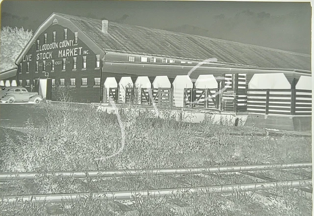 1940s Railroad Negative Washington Old Dominion Leesburg Loudoun VA Station Mill