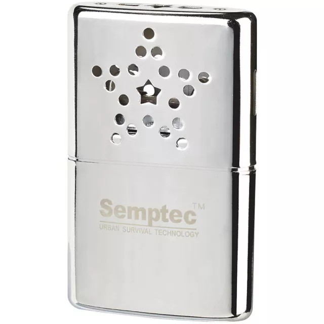 Semptec Taschenwärmer für Feuerzeug-Benzin, verchromtes Metall-Gehäuse 3