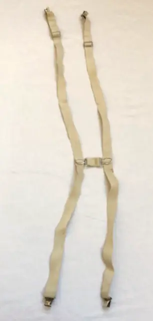 Vintage Suspenders Braces Full Set Elastic Clips Adjustable Pioneer Pat 1962188