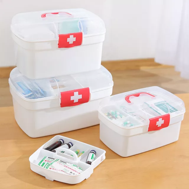 Large Capacity Medicine Organizer Storage Container Family First Aid Chest