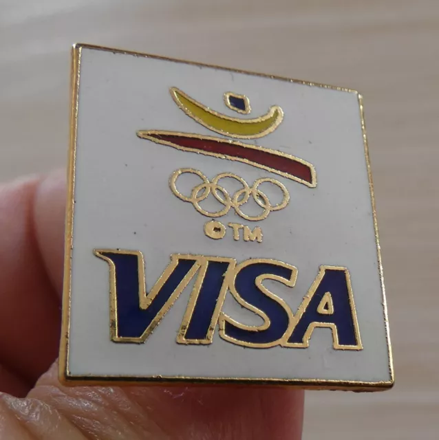Pin's Sport Jeux Olympiques Barcelone 92 Sponsor Pub Visa Egf