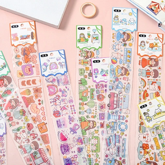 Material decorativo pegatinas 5x6cm hágalo usted mismo papelería scrapbooking pegatina