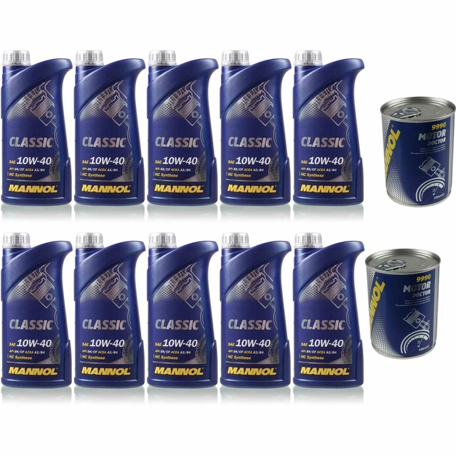 10L Olio Motore MANNOL Classic 10W-40 2x