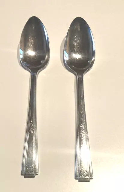 NATIONAL SILVER COMPANY NSC EPNS Two Silverplate LADY GRACE 1933 TEASPOONS 9.99 PicClick