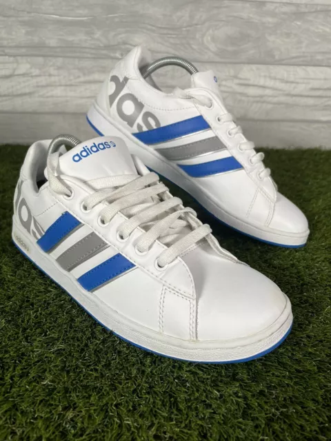 Scarpe da ginnastica Adidas Neo Label Derby bianche scarpe blu taglia UK 5,5 2010