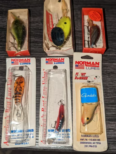 https://www.picclickimg.com/raEAAOSwKchjdAFr/Vintage-Bill-Norman-Fishing-Lure-Lot-of-6.webp