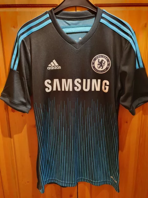 adidas FC Chelsea London Trikot 3rd schwarz-hellblau Gr. S ClimaCool *wie NEU*