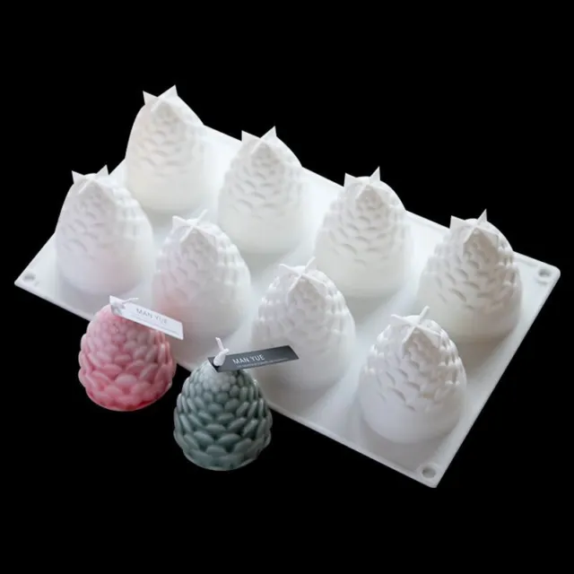 Silicone Cavity Pine Cones Mold Fruit Shaped Pine Cone Gum Candle Soap Cake Mold