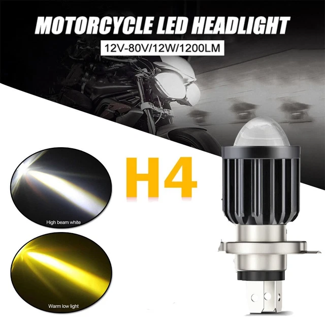 Lampada fendinebbia fascio HiLo impermeabile doppio colore per faro moto led