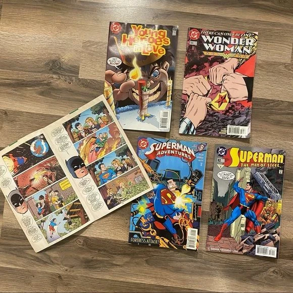 Lot Bundle Of 5 Vintage 98’ DC Comic Books