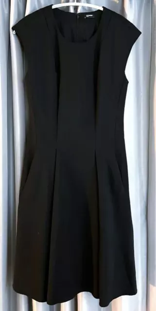 Women size XS Jil Sander Navy Little Black Dress 34 Top Shirt Dress Cut Sew orig