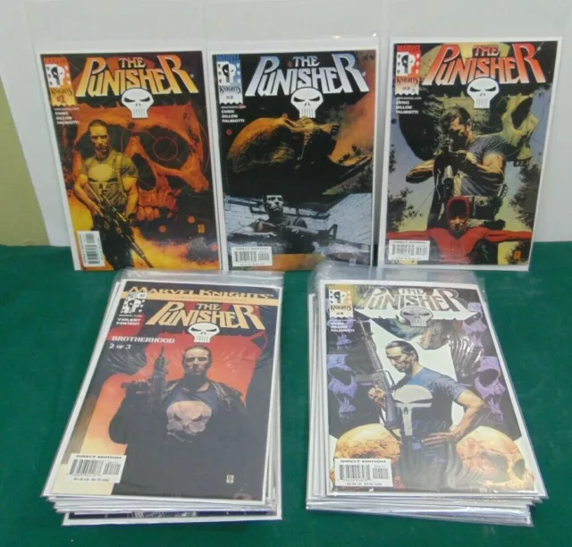The Punisher Vol 3 & 4 LOT 23 Comic Books 1999 2000 Marvel Knights Garth Ennis