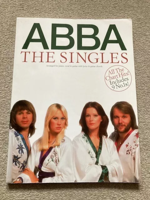 ABBA The Singles Music Score for piano, vocal and guitar - 26 SONGS!