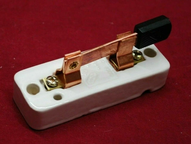 Porcelain Knife Switch Gas Engine Motor Buzz Coil Hit & Miss