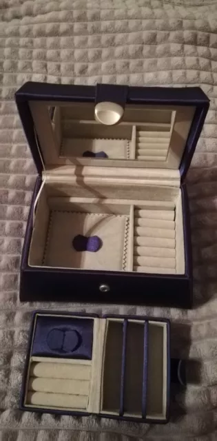 Pierre Lang Box,Schatulle,Schmuck-Koffer(zweiteilig) blau sehr gut