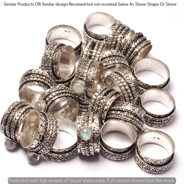Moonstone 30 Piece Wholesale Ring Lots 925 Sterling Silver Ring NRL-2792