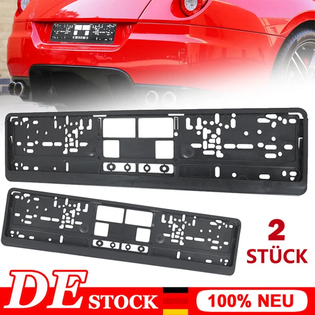 2x Kennzeichenhalter Carbon Design - Nummernschildhalterung, NEU & OVP