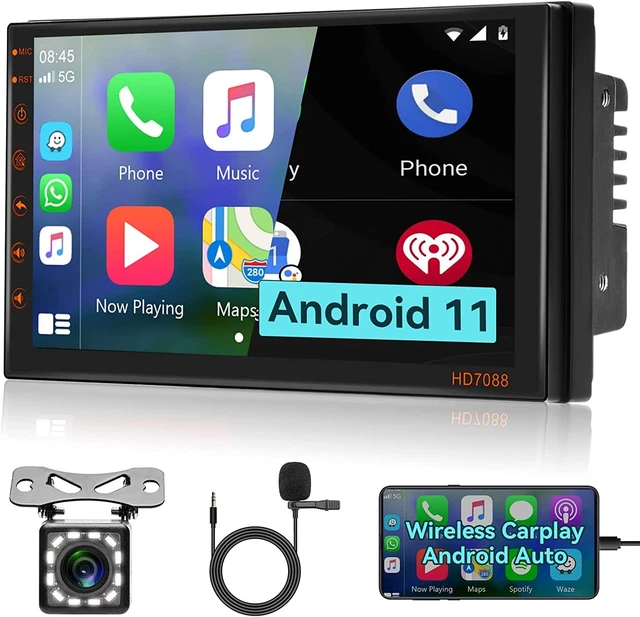 Autoradio 2 Din GPS Wireless Carplay Android Auto Mirror Link Android 11 Autorad