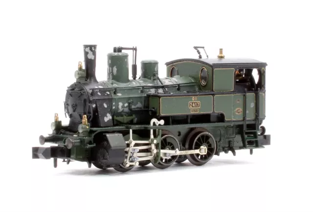 Minitrix 'N' Gauge 12044 Royal Bavarian State Green 0-6-0T Class Dii #2417 Loco