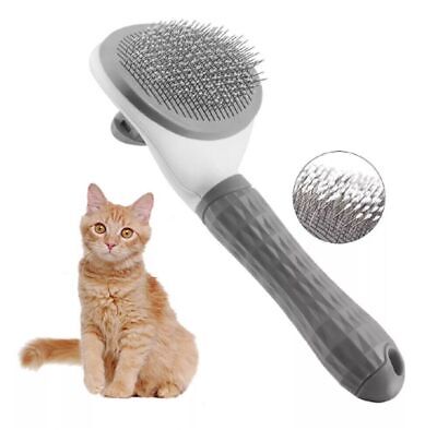 Pet Hair Remover Dog Cat Comb Pet Massage Grooming Self Cleaning Slicker Brush