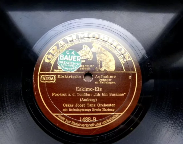 0914/ OSKAR JOOST- Eskimo-Eis mit Erwin Hartung-FOXTROTT-78rpm Schellack