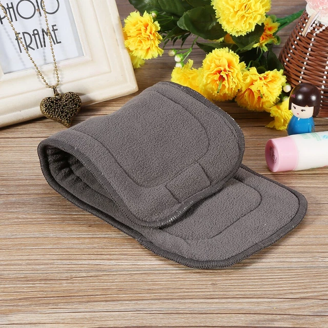 1x Washable 4Layers Bamboo Charcoal Cloth Nappr Liner Reusable Diaper Insert Pad