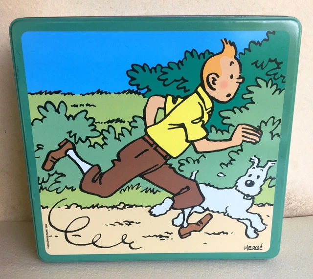 Boite métallique Tintin Hergé Moulinsart 2002 Delacre