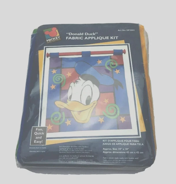 Kit de apliques colgantes de pared de fieltro del pato Donald de Disney manualidades para niños 18 x 18 pulgadas