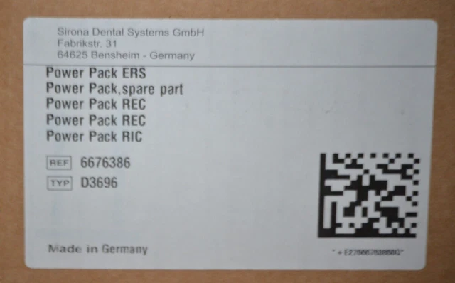 Dentsply Sirona 18650 7S4P 6622075 D3696 Power Pack AC Li-Ion Battery 25.2V