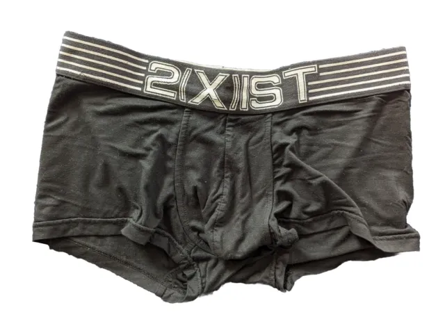 2xist Sexy Black Low Cut Trunks Boxer Briefs | Size Small, S