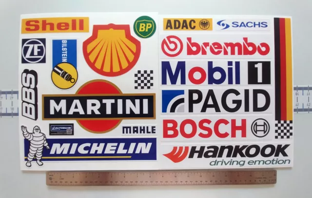 GERMAN RACING DECAL SET - Martini - Autocross - Formula 1 - Track - Toolbox Art 3