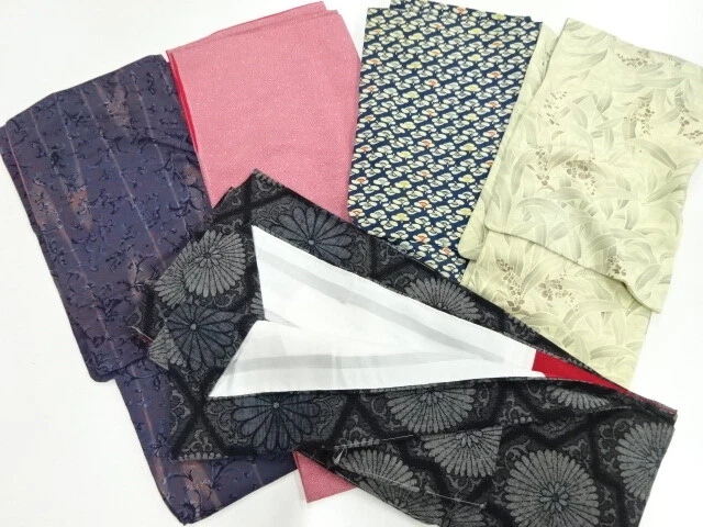 42851# Japanese Kimono / Antique Kimono / Set Of 5