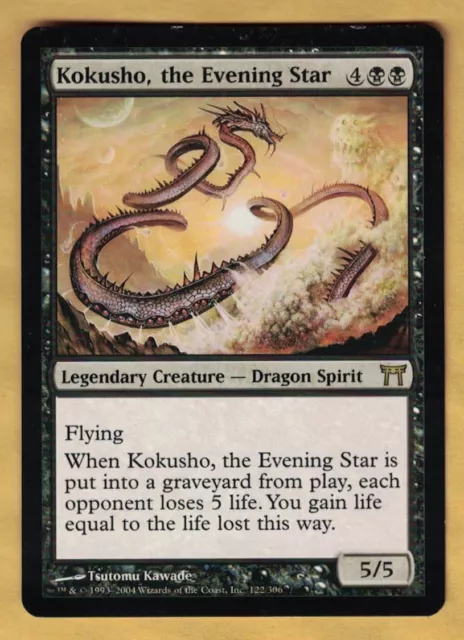 Kokusho, the Evening Star  (Champions of Kamigawa,  Rare,  English) MTG  LP