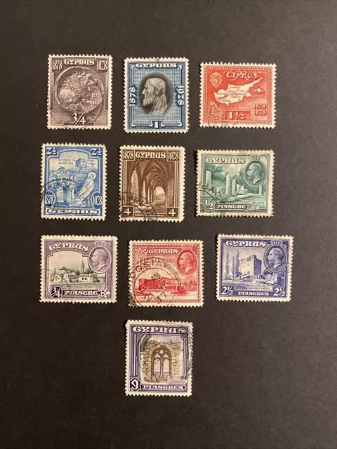 Cyprus GV 1928-1934 Part Sets Fine Used.