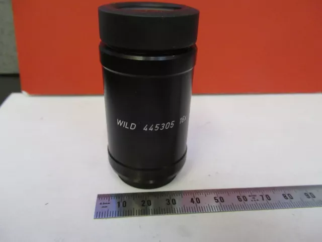 Wild Heerbrugg 445305 Lens 15X Camera Adapter Microscope Part As Pic &93-A-27