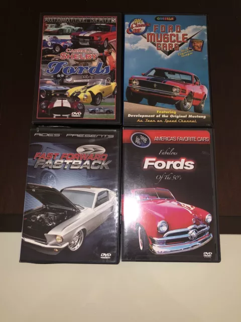 DVD Movies  All Ford Collector Tapes   Mustangs-Shelbys-GT 40- T-Birds-50's Cars