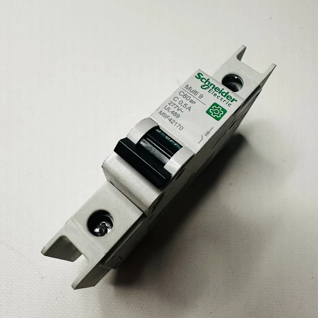Schneider Electric Miniature Circuit Breaker M9F42170, C60BP 1P C 0,5A x12 Schneider Electric Miniature Circuit Breaker M9F42170, C60BP 1P C 0,5A x12