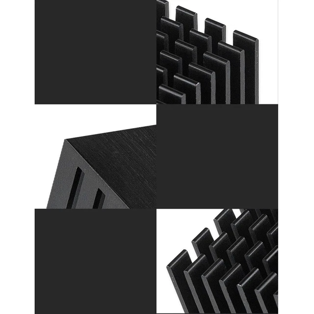 1 pz. dissipatore di calore alluminio 22*22*15 mm circuito stampato in alluminio asta di raffreddamento mucca