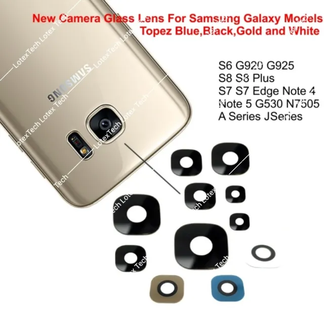 Original Glas Kamera Objektivteil für Samsung Galaxy S5 S6 S7 S8 Note 4 J1 N5 S9