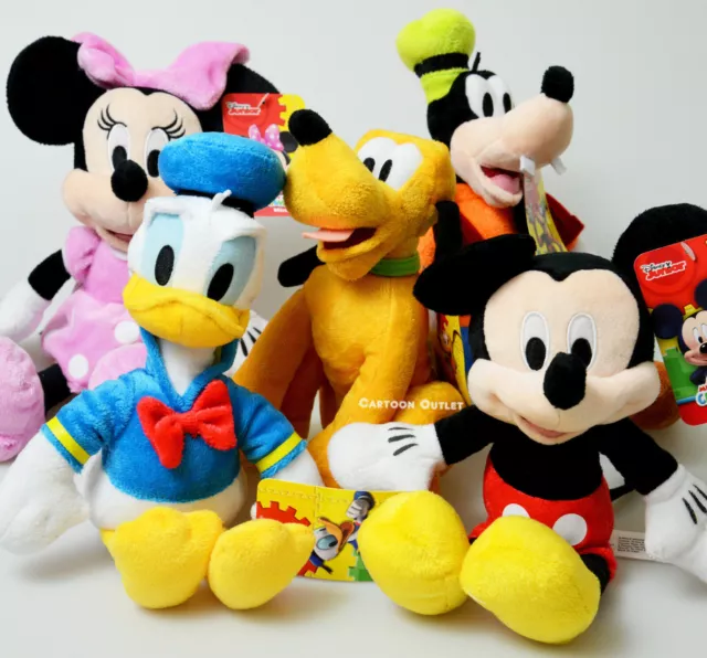 Disney Mickey Mouse Plush Doll Stuffed Animal Toy Minnie Mouse Goofy Donald Duck