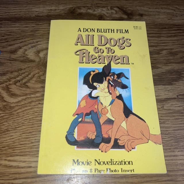 ALL DOGS GO to Heaven: Movie Novelization Paperback Book Watermill ...