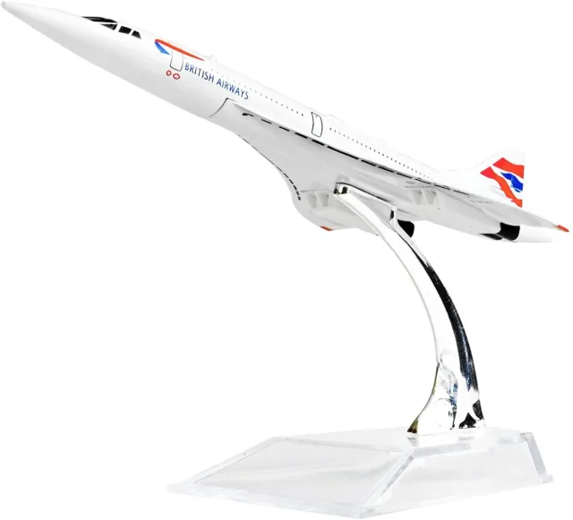 16cm British Airways Concorde Metal Aircraft Plane Model UK Supersonic Jet