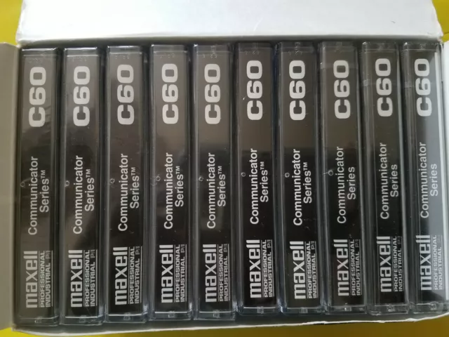 10 Maxwell professional industrial communicator series C60 cassette