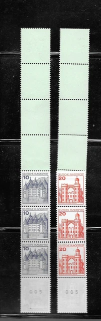 2255 - Bund - Rm MiNr. 913 alte + 995 neue Fluor RE 5 + 4 Lf  postfrisch